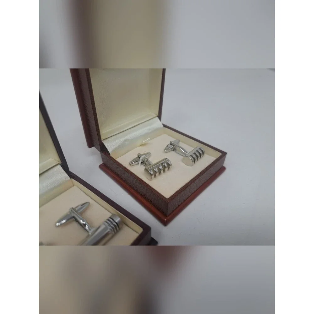 Vintage 70s 80s Men's Cufflinks Set of 2 Cuff Links High Quality